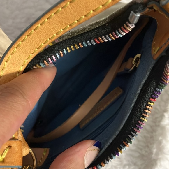 Black Colorful Dooney & Bourne Mini Bitsy Purse - Picture 6 of 8